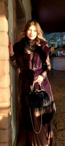 Жилет із еко-норки