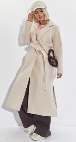 Втілення елегантності: Класичне пальто з букле на запах