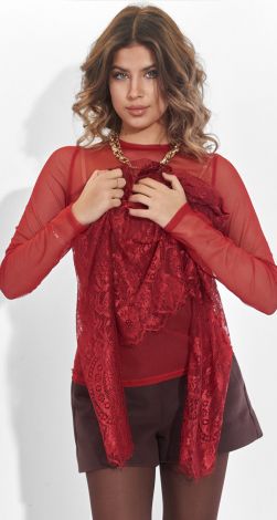 Лонгслів-сітка