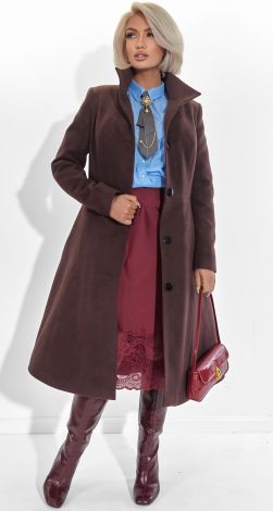 Елегантне утеплене пальто