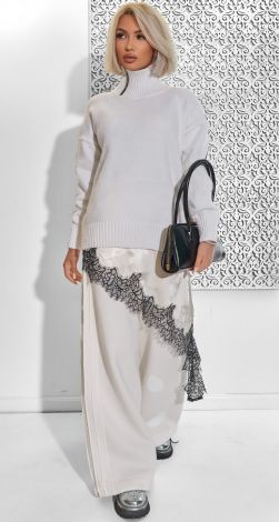 Sweater with crystals