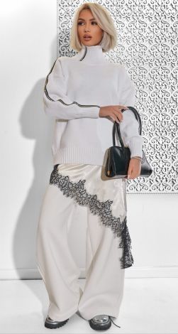 Sweater with crystals