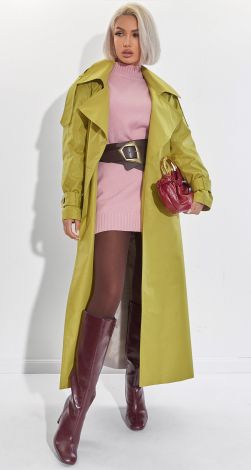 Тренч у кольорі Шартрез