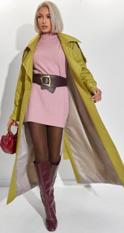 Тренч у кольорі Шартрез