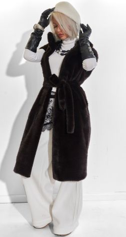 Жилет із еко-норки