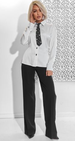 Біла блуза з секретом