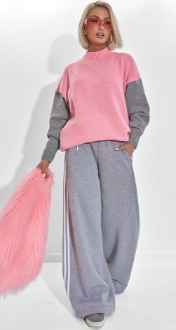 Двоколірний светр