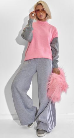 Двоколірний светр