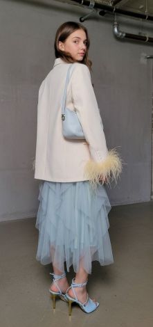 Піджак зі знімним пір'ям