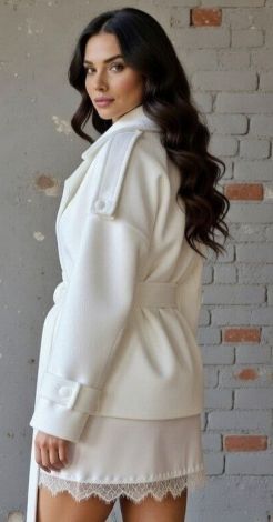 Пальто з акцентними плечима