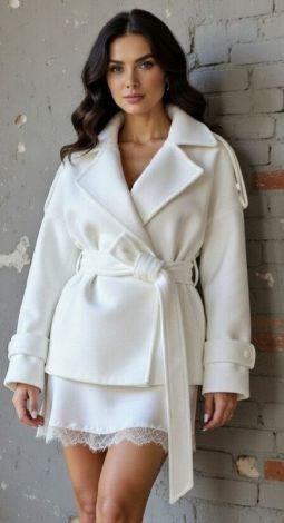 Пальто з акцентними плечима