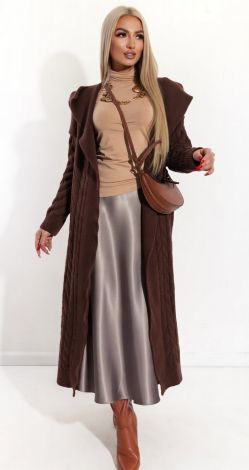 Теплий кардиган з каптуром