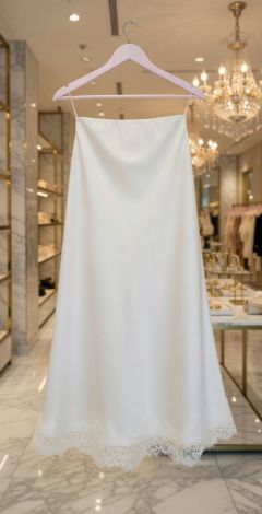 Шовкова спідниця з мереживом