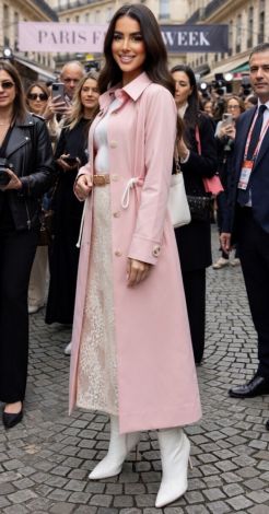 Рожевий зефір: Твій ідеальний тренч А-силуету