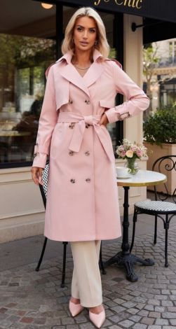 Весняний must-have: Тренч у відтінку «рожева пудра»