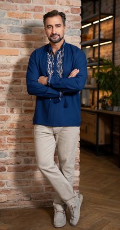 Чоловіча лляна вишиванка Всеволод