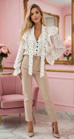 Блуза з воланами