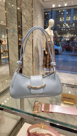 Блакитна сумка-багет