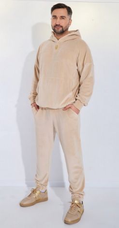 Чоловічий велюровий костюм із натуральної тканини