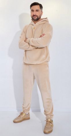 Чоловічий велюровий костюм із натуральної тканини