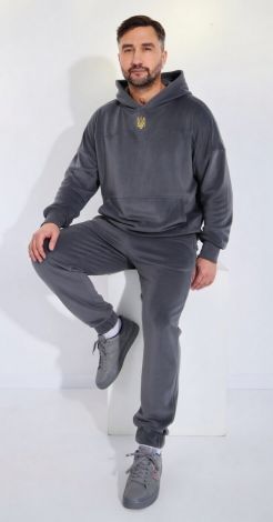 Чоловічий велюровий костюм із натуральної тканини