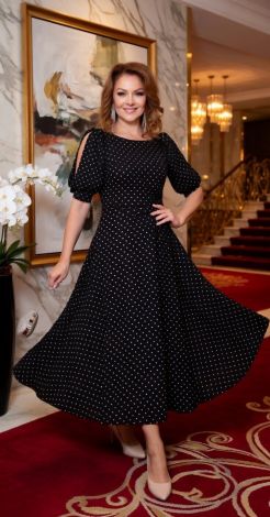 Polka Dot Charm: A dress you can't help but fall in love with