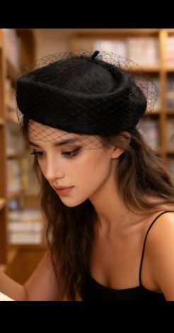Noir Chic: Капелюшок, який створює інтригу