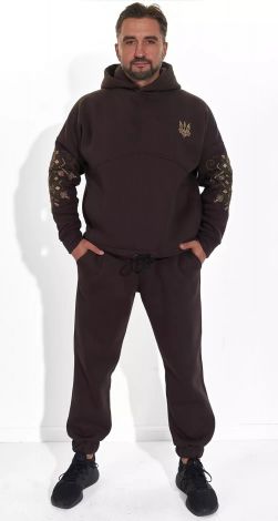 Теплий худи з українською вишивкою