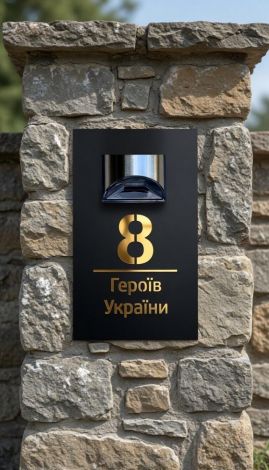 Адресна табличка з підсвічуванням — преміум-рішення для дому
