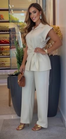 Palazzo & Vest: Твоя нова формула бездоганного стилю