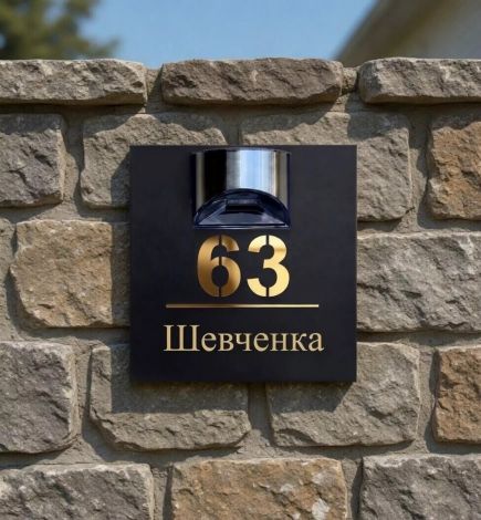 Адресна табличка з підсвічуванням — преміум-рішення для дому