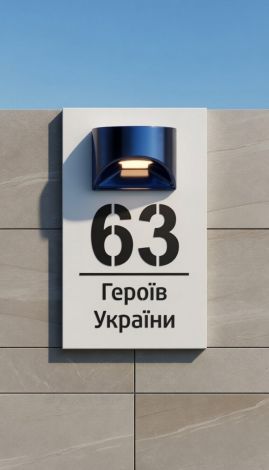 Адресна табличка з підсвічуванням — преміум-рішення для дому