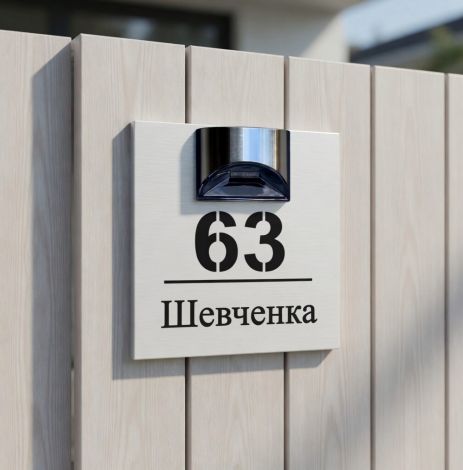 Адресна табличка з підсвічуванням — преміум-рішення для дому