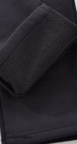 Чорні шкільні штани на флісі для підлітка з регулюванням талії