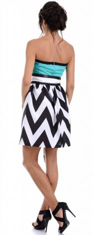 Платье с абстрактным принтом