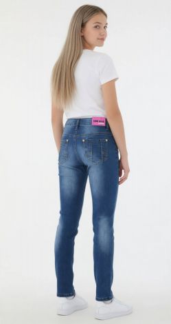 Підліткові сині джинси-скінні COW DING JEANS