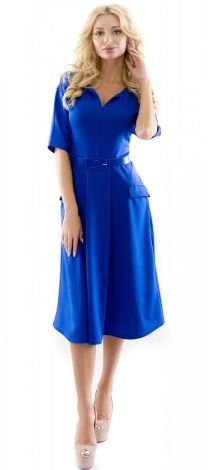 Стильна сукня з поясом