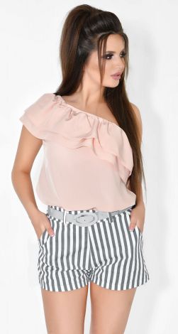 Blouse with ruffles