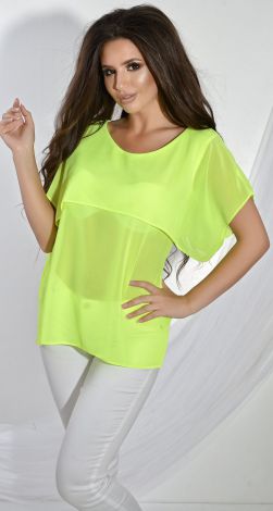 Blouse with ruffles