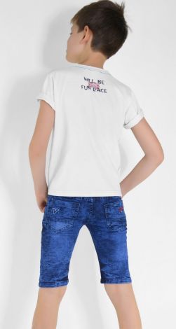 Denim shorts for a boy