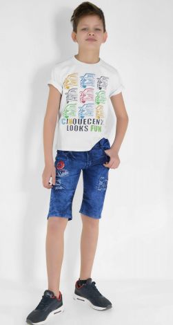 Denim shorts for a boy