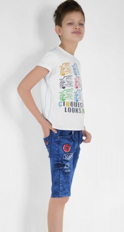 Denim shorts for a boy