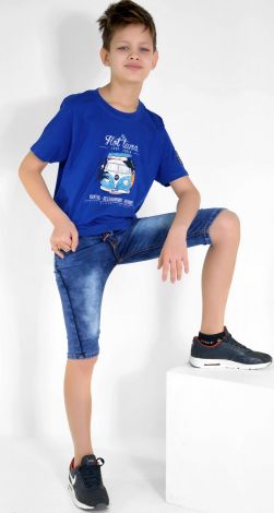 Denim shorts for a boy