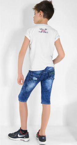 Denim shorts for a boy