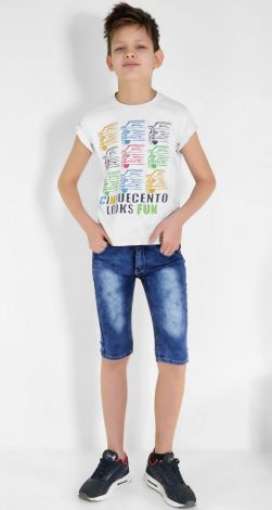 Denim shorts for a boy