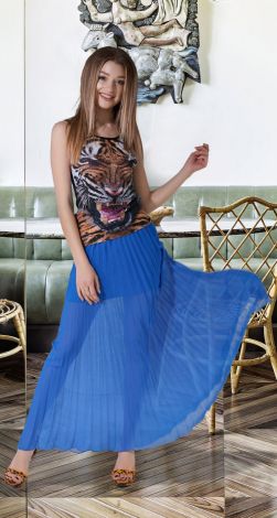 Довга спідниця пліссе