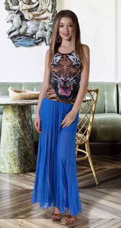 Довга спідниця пліссе