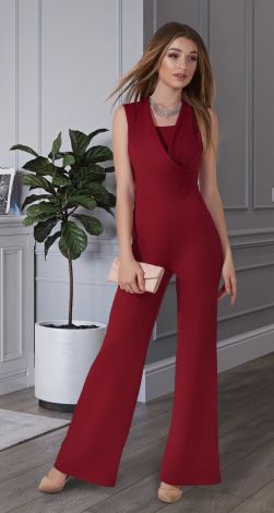 Елегантний однотонний комбінезон