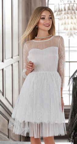 Гипюровое платье пачка