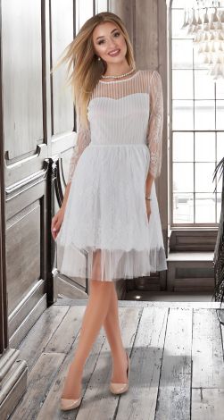 Гипюровое платье пачка